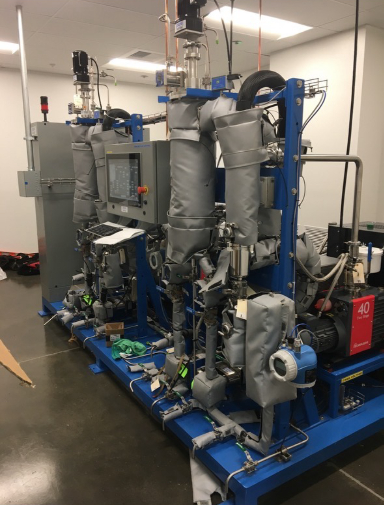 Chemical distillation system electrical installation by Babb Electric