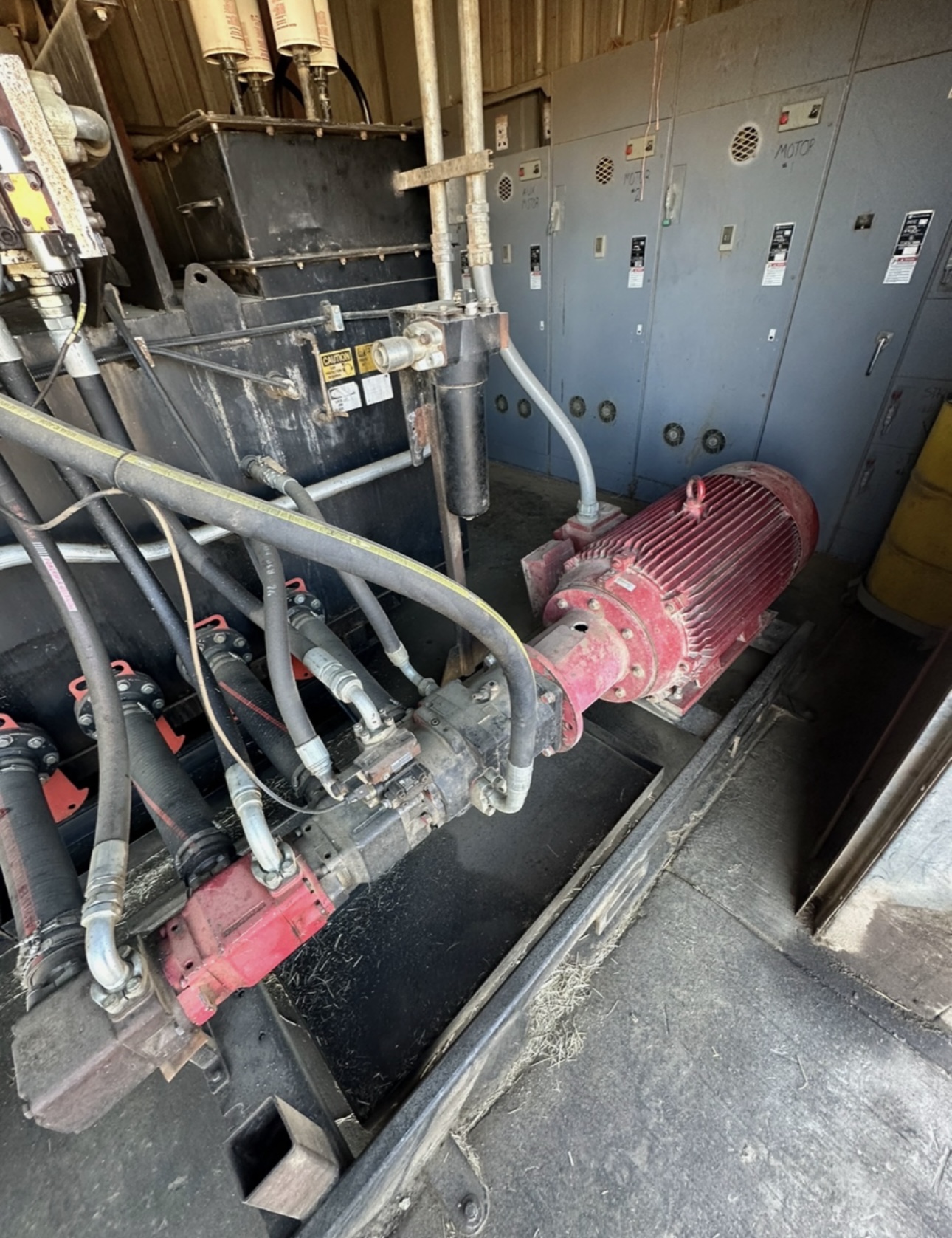 Hydraulic hay press electrical installation by Babb Electric in Imperial Valley