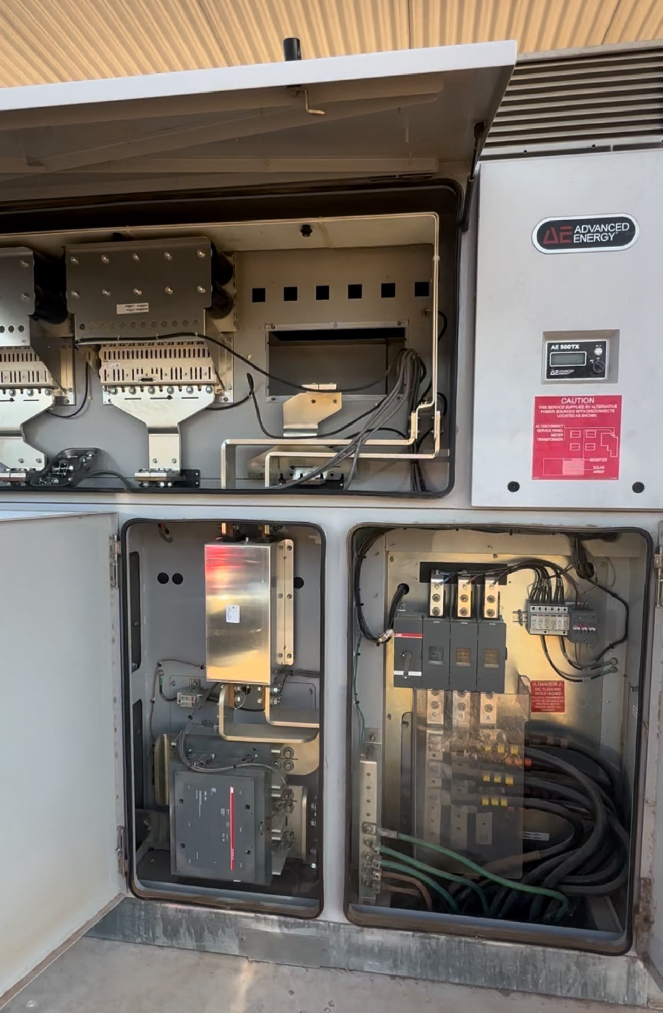 Industrial solar panel electrical wiring by Babb Electric in Imperial